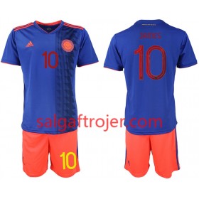 Colombia Fodboldtrøjer JAMES 10 Børn Udebanesæt Copa América 2019 Kort ærmer